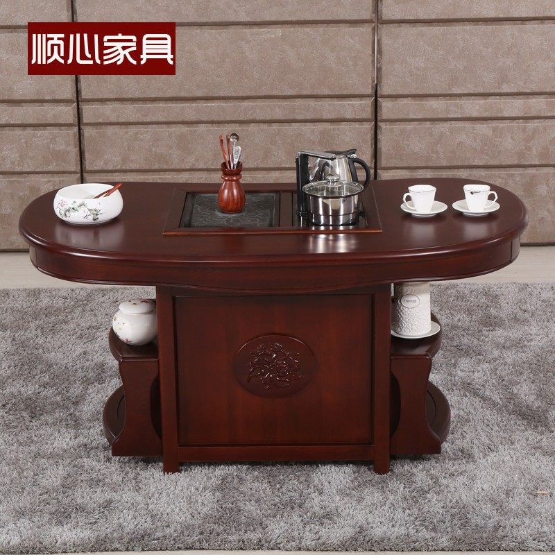 顺心家具茶桌椅组合实木新中式茶台泡茶桌椅茶道套装家用茶台一体,住宅家具,家用茶台/茶桌,淘宝优惠券,粉丝福利购,淘宝优惠卷