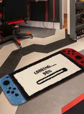 N游戏机地毯wih客厅地毯家用卧室床边毯吸水防滑茶几毯卡通毯