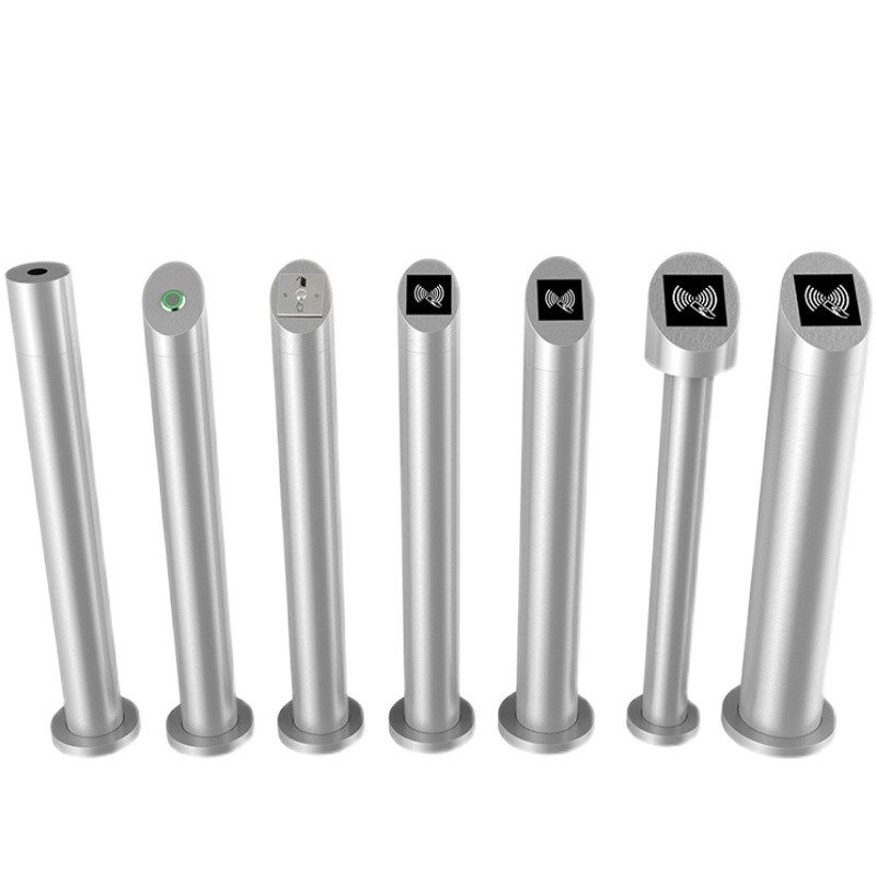 门禁刷卡立柱门按钮人脸识别机支架电动门广告门防水立杆