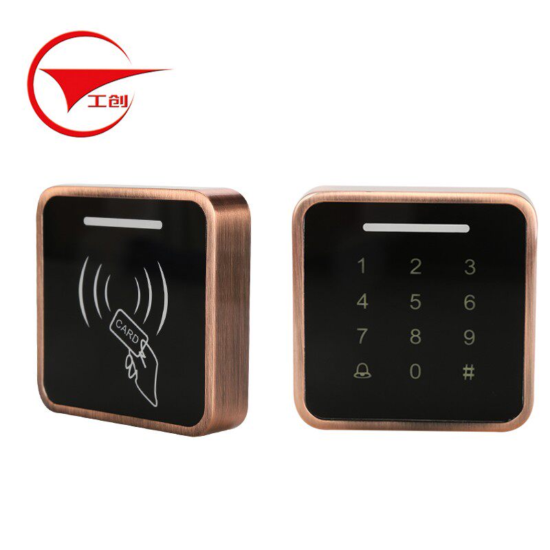工创 IDIC卡金属触摸密码防水门禁机 触摸按键防雨门禁一体机
