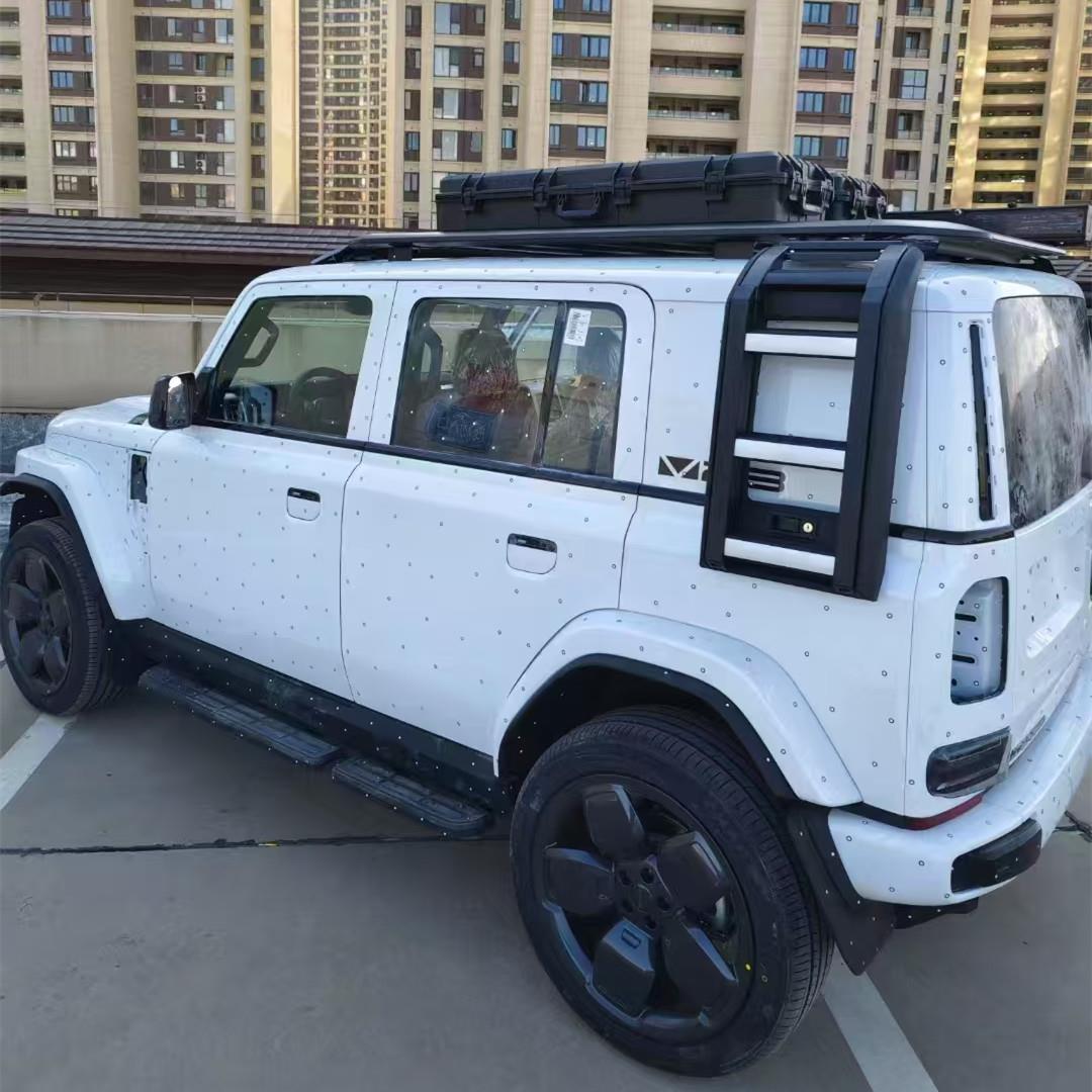 奇瑞ICAR V23车顶行李架爬梯书包改装车顶拓展平台行李框侧帐篷