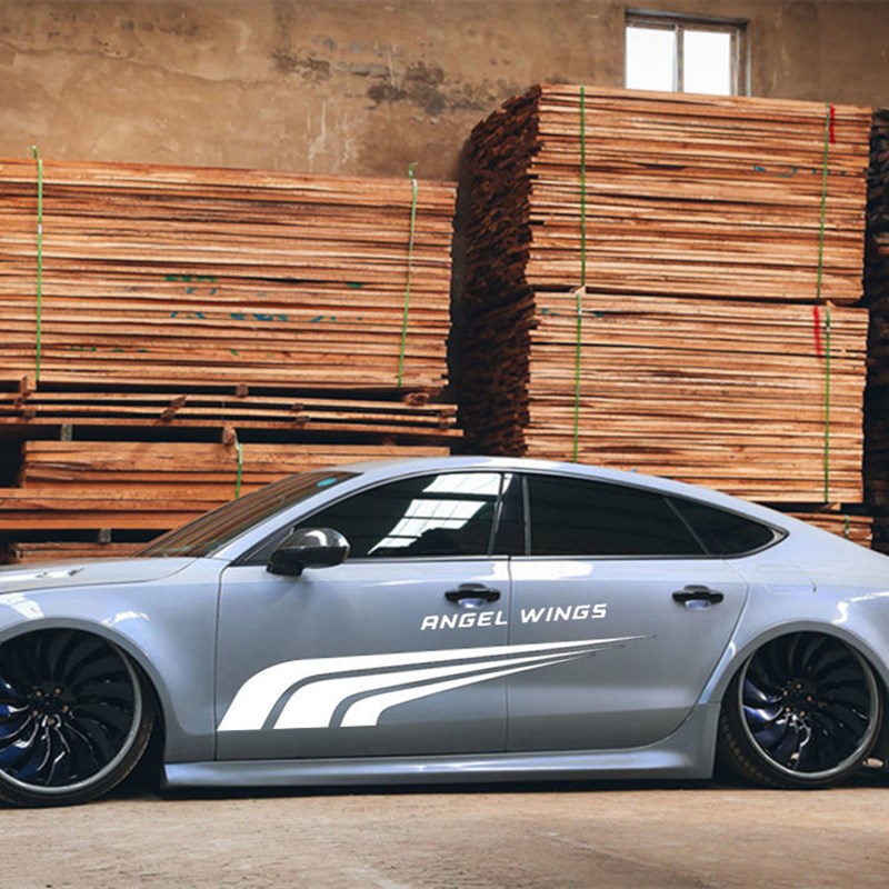 汽车贴纸 个性车身拉花贴改装腰线车贴车门侧门划痕遮挡装饰车贴