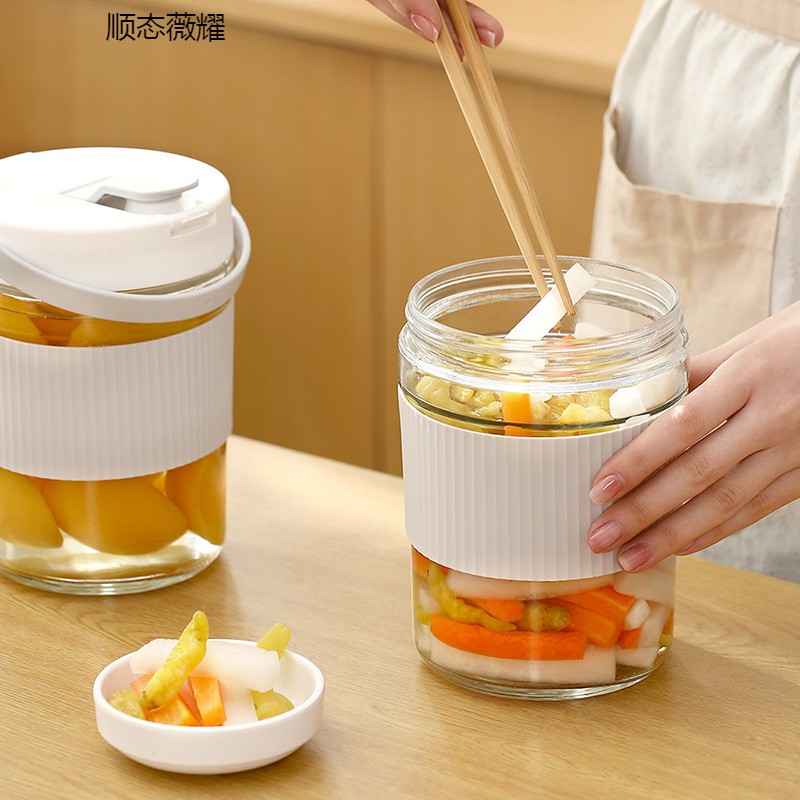 密封罐玻璃瓶子家用食品级泡酒泡菜坛子腌菜蜂蜜空瓶杂粮储物罐子
