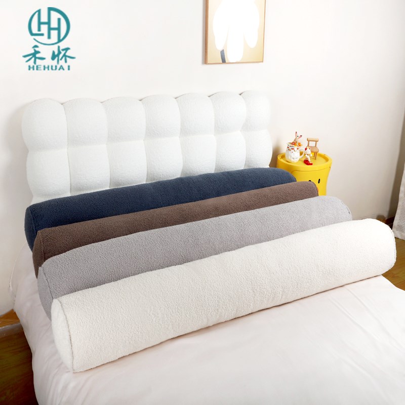 泰迪绒长抱枕圆柱形女生侧睡夹腿男生款卧室孕妇睡觉抱怀床上枕头