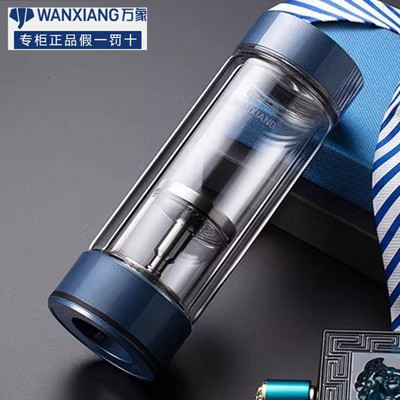 万象双层玻璃杯男女士茶水分离茶仓带滤网泡茶水杯子U158 V158L