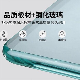 储物小户型玻璃茶几组 电视柜落地客厅家用现代简约u茶桌2024新款