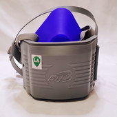 南核防尘硅胶口罩加厚蓝色过棉N9半面具舒适透气粉尘