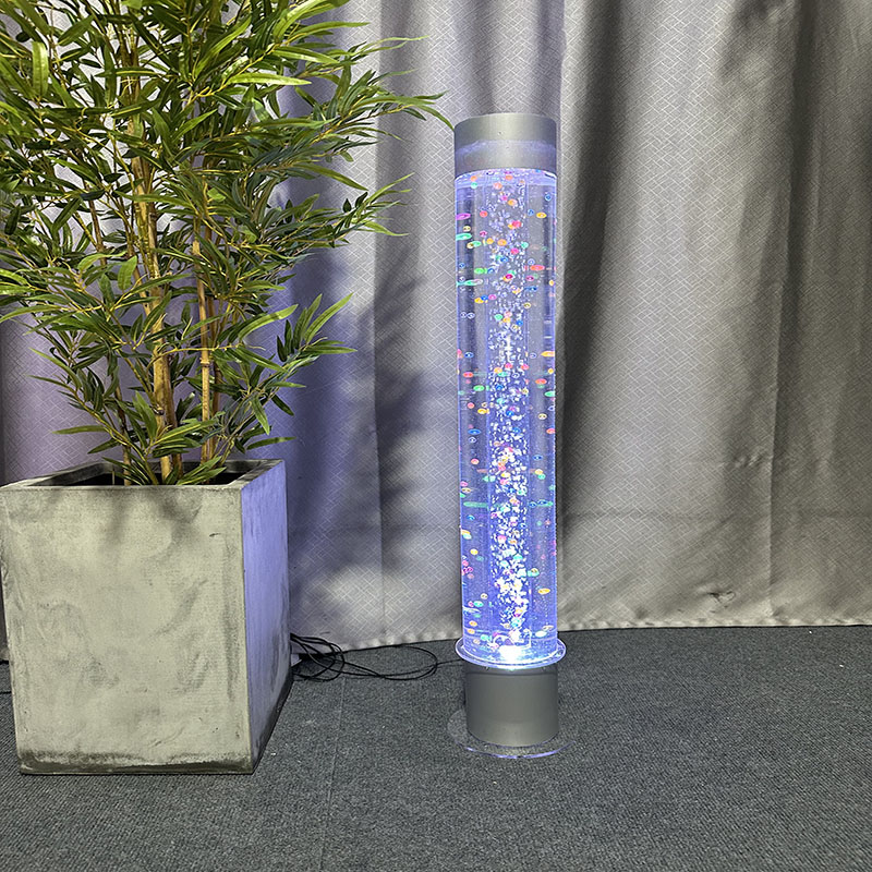 装饰流水生财水柱管客餐厅玄关入户门口办公室屏风隔断气泡柱