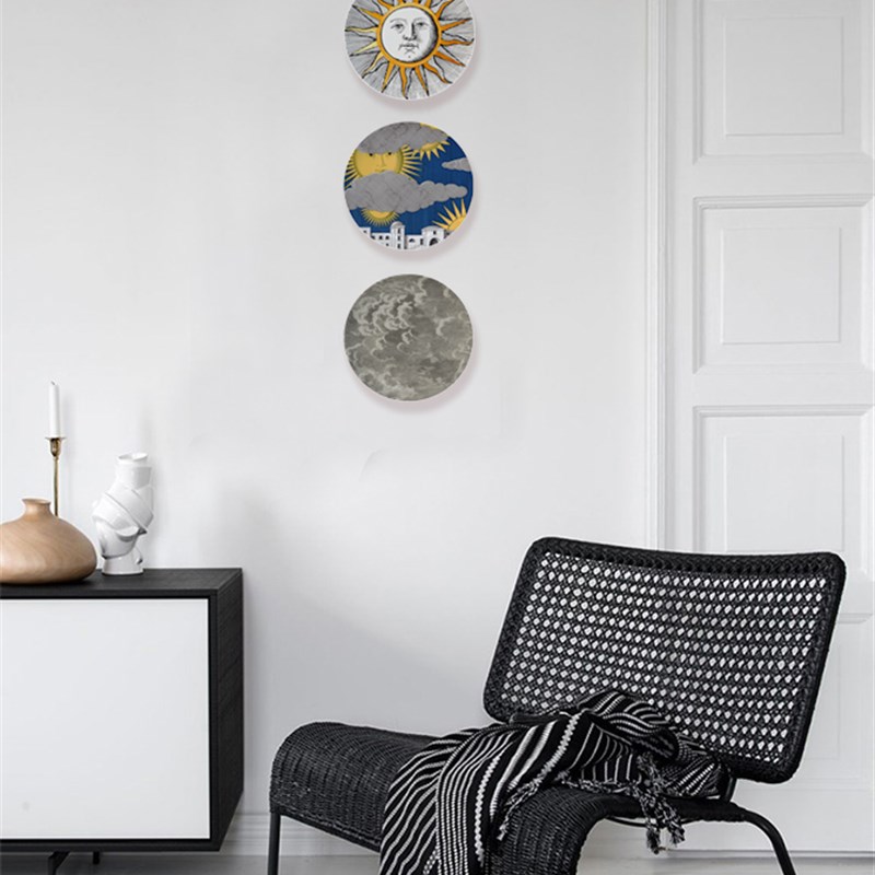 意大利人物装饰盘歌剧名伶艺术人脸挂盘摆盘家居样板房间盘子