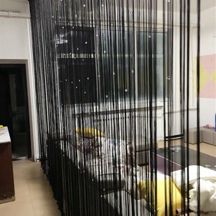 饰帘子客厅美容院成品窗帘 挂帘隔断门d帘线帘水晶流苏珠帘房间装