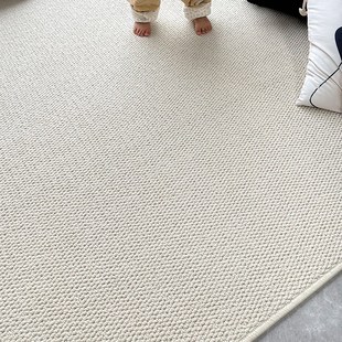 仿剑麻米白地毯阳台地垫拍照间网红客厅卧室家用满铺床边