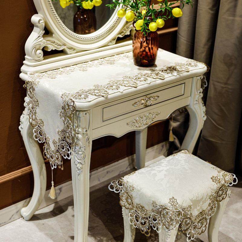 北欧轻奢风高级感卧室化妆台桌布化妆台布艺座布桌垫美甲桌面垫布,居家布艺,桌布,淘宝优惠券,粉丝福利购,淘宝优惠卷