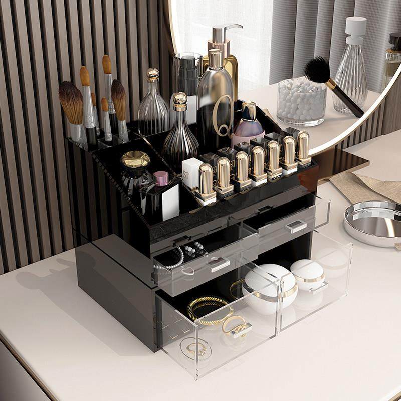 水疗会多功能化妆品收纳盒亚克力大容量桌面口红轻奢美容院置物架,收纳整理,桌面收纳盒,淘宝优惠券,粉丝福利购,淘宝优惠卷