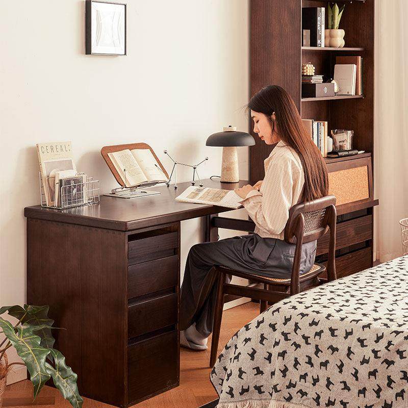 全实木书桌大板桌电脑桌书法桌台式家用卧室长方形办公桌简约现代,住宅家具,电脑桌,淘宝优惠券,粉丝福利购,淘宝优惠卷