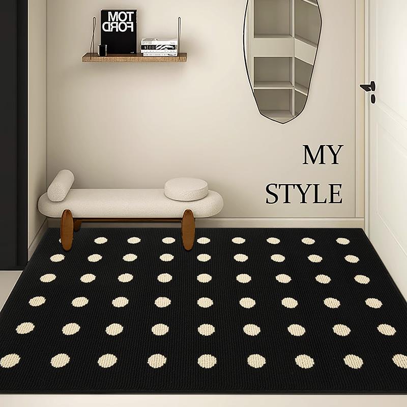 法式入户门地垫门内进门覆古垫子家用防滑黑色脚垫高级感门口门垫