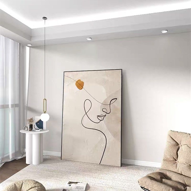 侘寂风抽象人物线条客厅装饰画现代沙发背景墙落地画玄关挂画,家居饰品,现代装饰画,淘宝优惠券,粉丝福利购,淘宝优惠卷