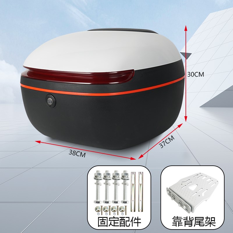 适用雅迪的电动车后备箱后尾架靠背改电瓶车尾箱支架一体后尾箱架