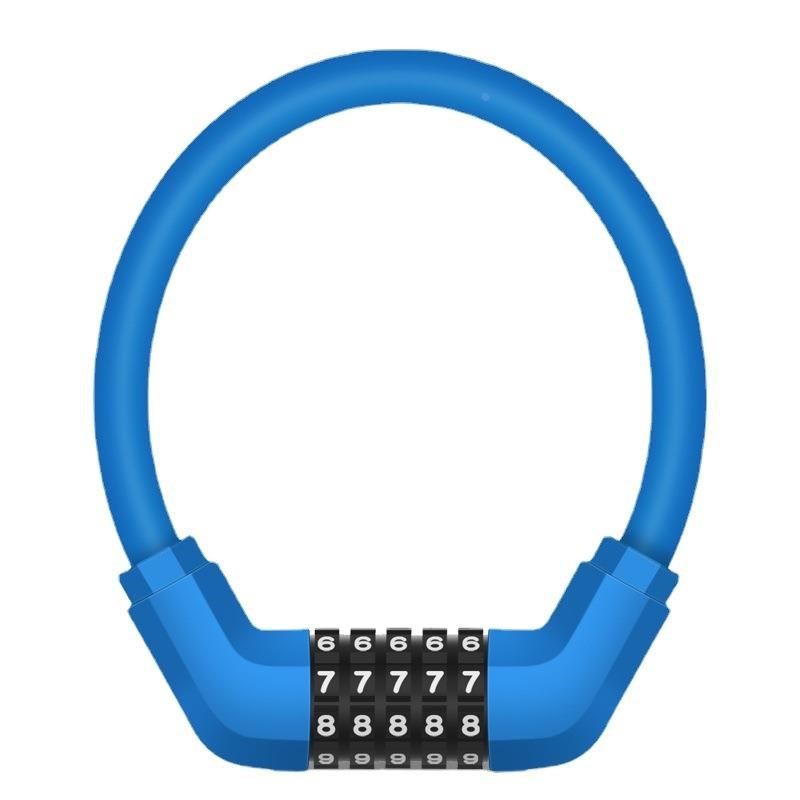 山地自行车车锁密码锁电动摩托踏板车钢缆锁公路车防盗环型锁加粗