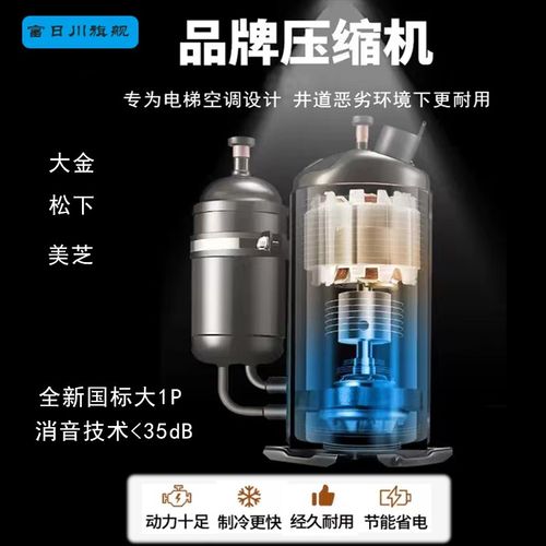 电梯专用空调1P大1.5P冷暖两用无滴水一体机轿厢客梯观光梯空调