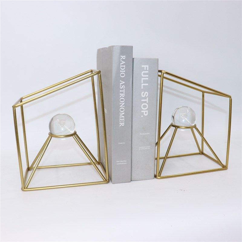 创意金属水晶书档摆件家居饰品现代简约办公室电视柜装饰水晶球,家居饰品,装饰摆件,淘宝优惠券,粉丝福利购,淘宝优惠卷