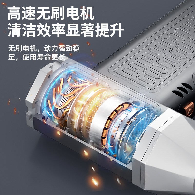 暴力风扇13万转无刷电机高速涡轮吹风机便携大功率手持车载吸尘器