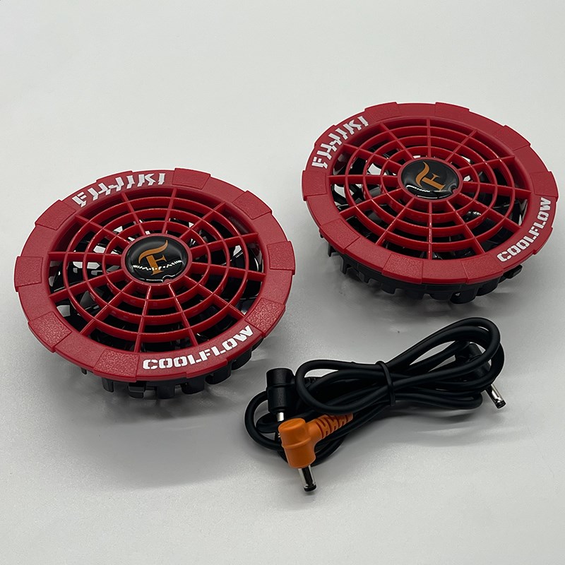 22V空调服专用风扇配件大风量四挡调节带风扇衣服夏季降温工作服