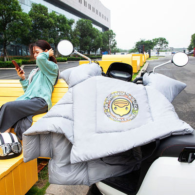 电动摩托车挡风被冬季加绒加厚小型电车电瓶车防风双面防水保暖