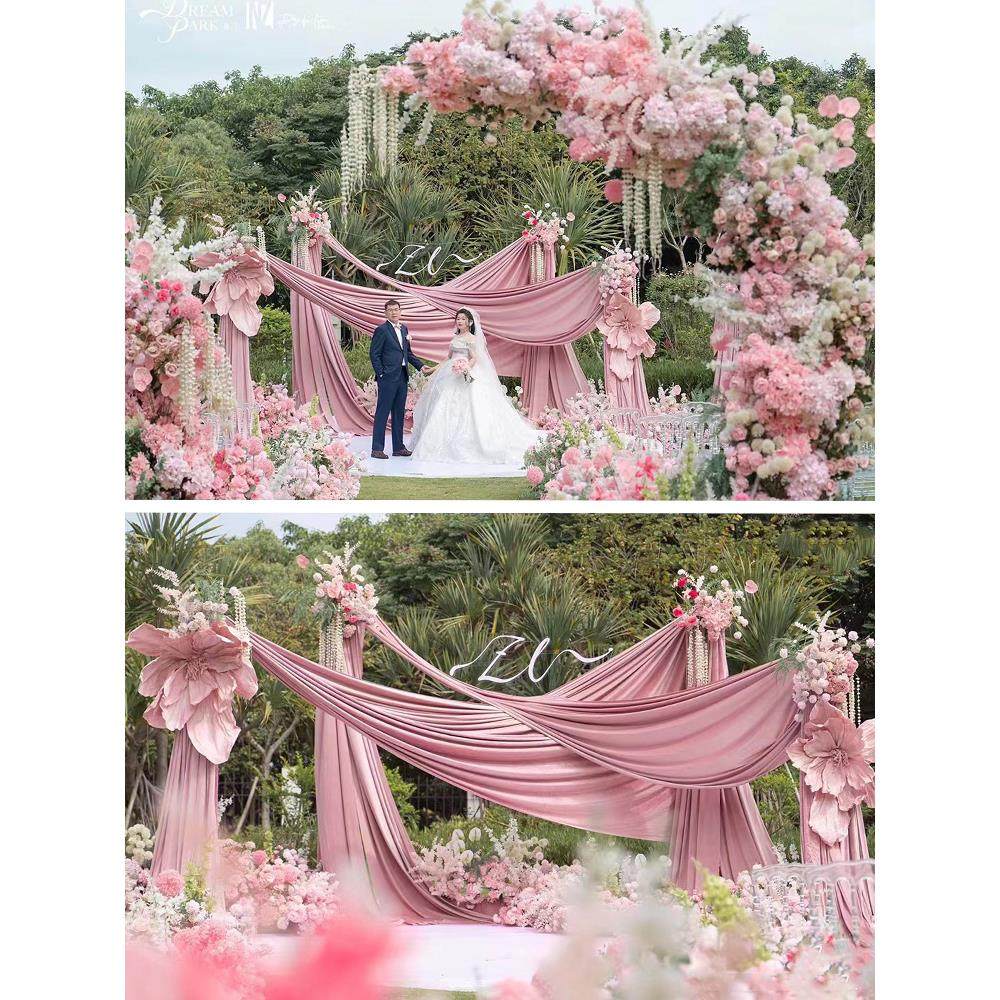 婚庆地排花粉色花排仿真花婚礼布置假花花艺路引现场t台布置装饰,节庆用品/礼品,婚庆绢花,淘宝优惠券,粉丝福利购,淘宝优惠卷