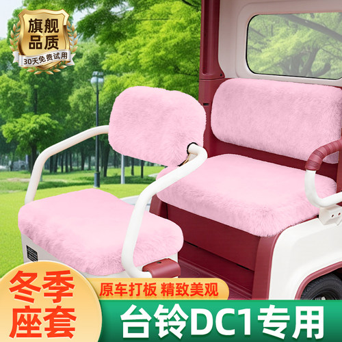 台铃启程DC1三轮车冬季座套加厚棉防水防滑坐垫脚垫TL1200DZK-2K