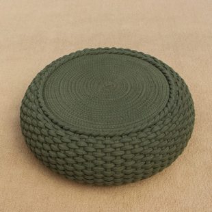 榻榻米坐垫加厚茶室懒人坐墩阳台打坐禅修垫绳编矮凳 蒲团家用日式