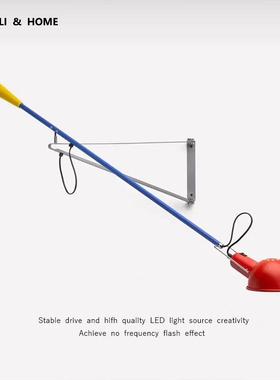 意大利Flos 265长臂壁灯客厅极简长杆摇臂阅读灯中古工业风墙壁灯