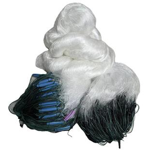 0.丝0.4加强超粗丝三层沉网加重渔网粘网丝网鲈鱼鲢鱼草鱼捕鱼网