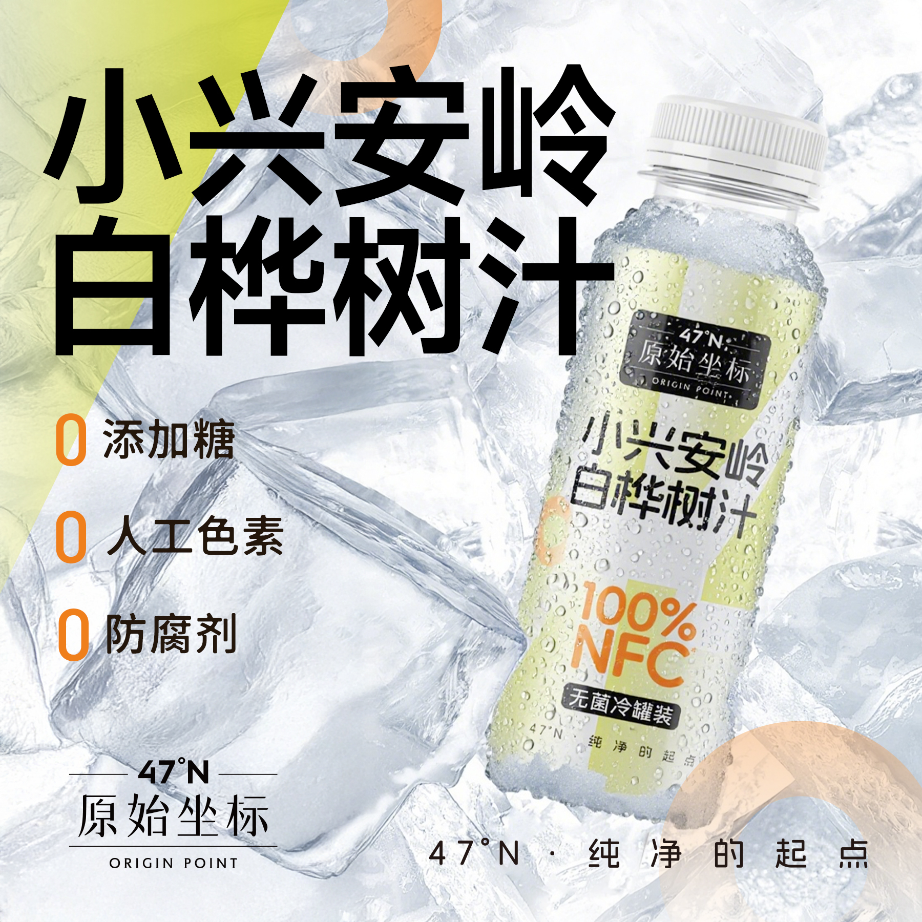 原始坐标天然白桦树汁无糖植物饮