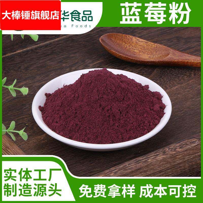 纯蓝莓粉水果粉水溶蓝莓浓缩汁粉提取物果蔬粉厂家直供冻干技术