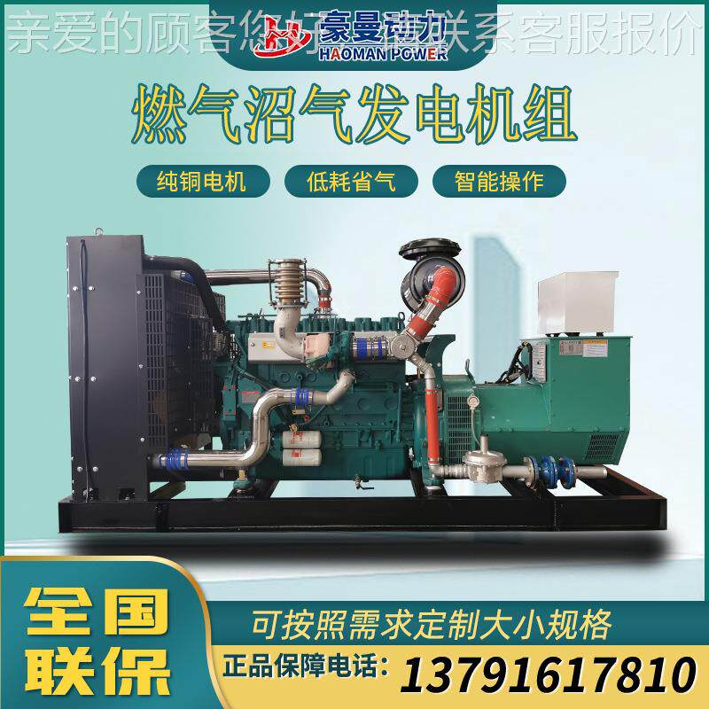 定制厂供天燃发KMS250KW电机250KW3气0k500kww600kw800KVA沼0气发