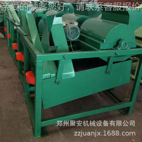 小型连式茶籽剥壳机青茶果去续皮设备PCK商青用茶油籽脱壳机