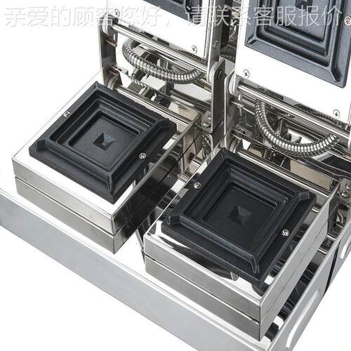 商用头热压三明治炉爆浆吐汉堡机doube head saWJDnd司wich双 mla