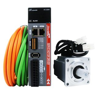 伺服电机套装 甄选LC10E伺服驱动器 EtherCAT总线伺服现货供应50W