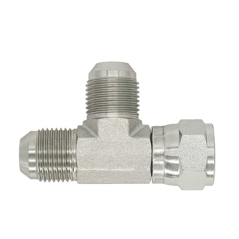 SAE070432 MS51523 6602 F5706 R6X美制JIC外螺74度锥CJ三通接头