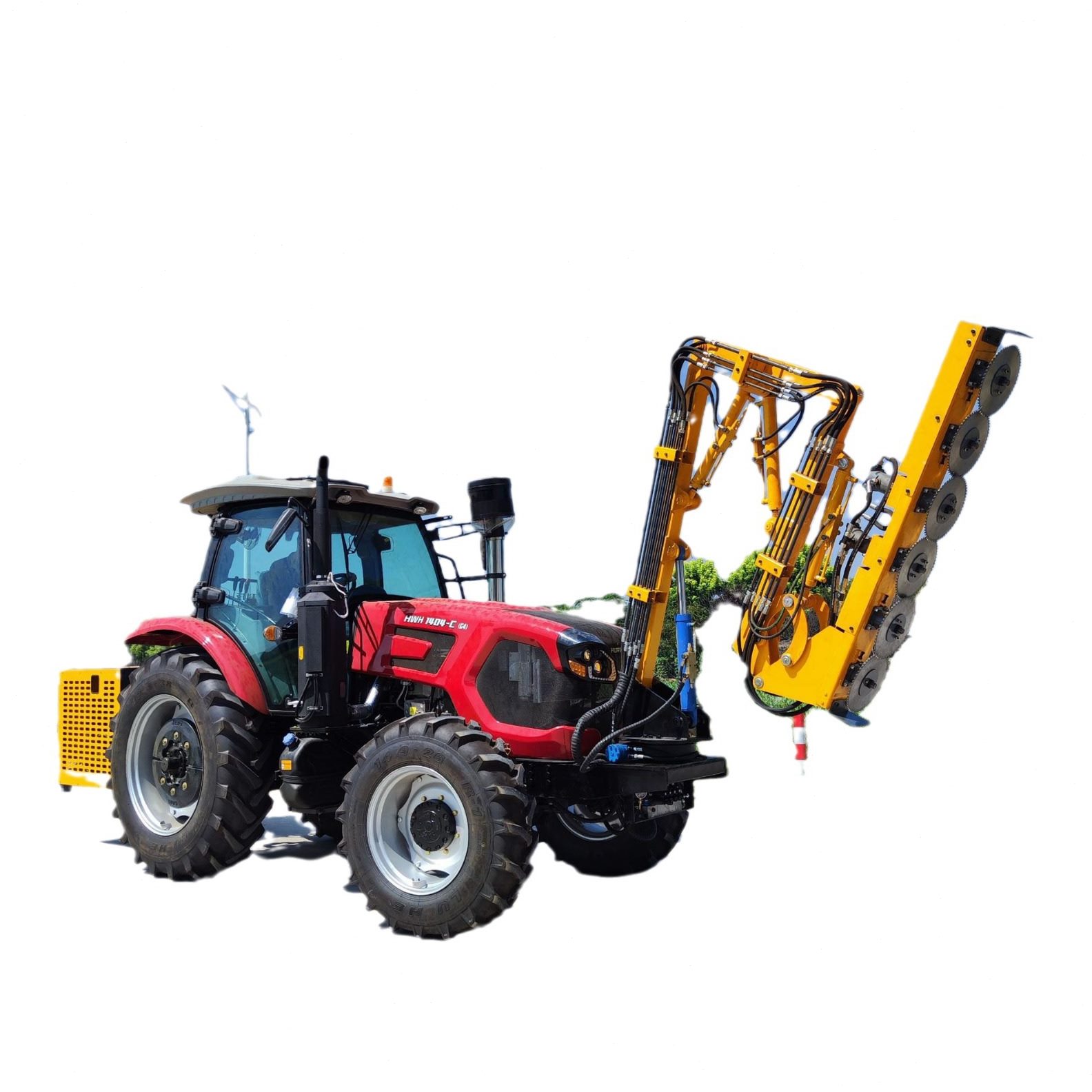 车载式绿篱修剪机边坡切割灌木树枝修剪机伸缩式绿化带修剪机