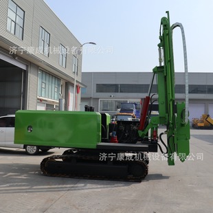 太阳能光伏打桩机山地斜坡地打桩自行走履带式螺旋钻桩机厂家