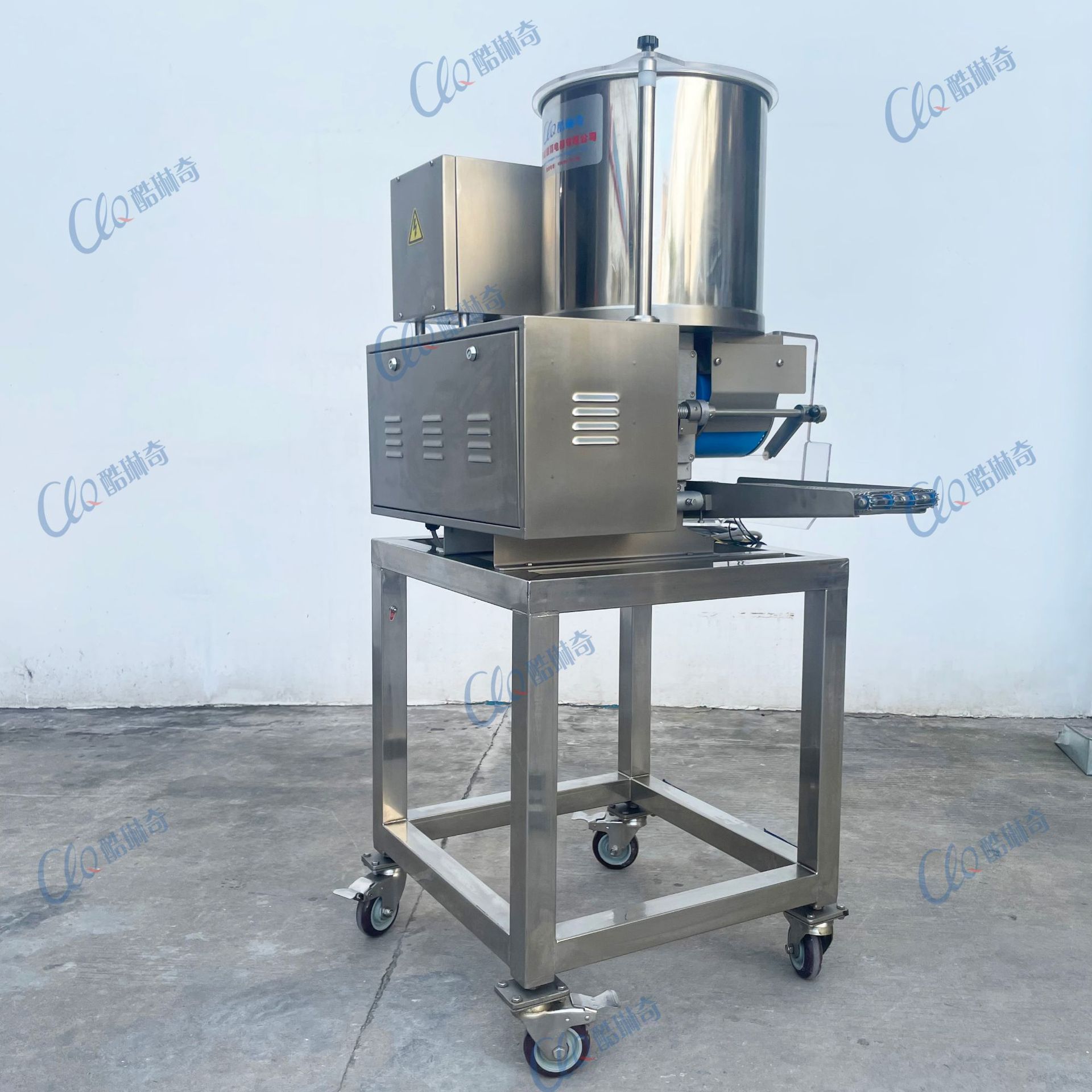 商用双星星饼机 土豆饼成型设备鸡块定型机器HB100汉堡肉饼机厂家