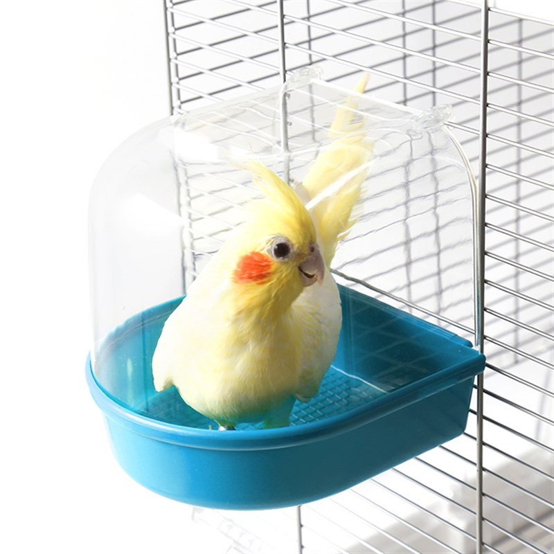 鹦鹉洗澡盆牡丹虎皮玄凤鹦鹉洗澡盆神器玩具浴缸盆盒鸟笼配件