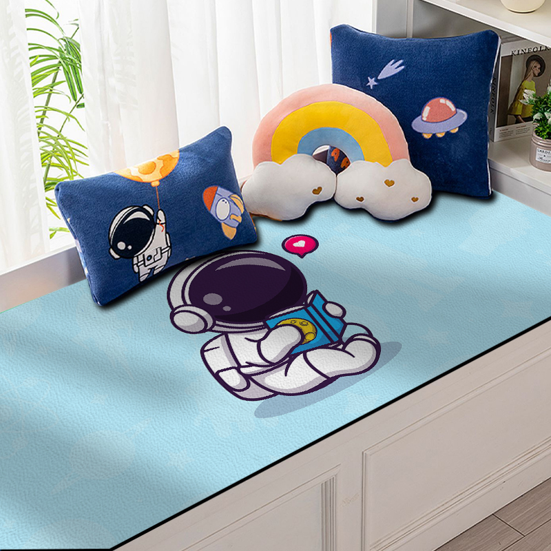 儿童房飘窗垫男孩软垫定制防水防潮窗台垫子可裁剪pu皮革可擦四季