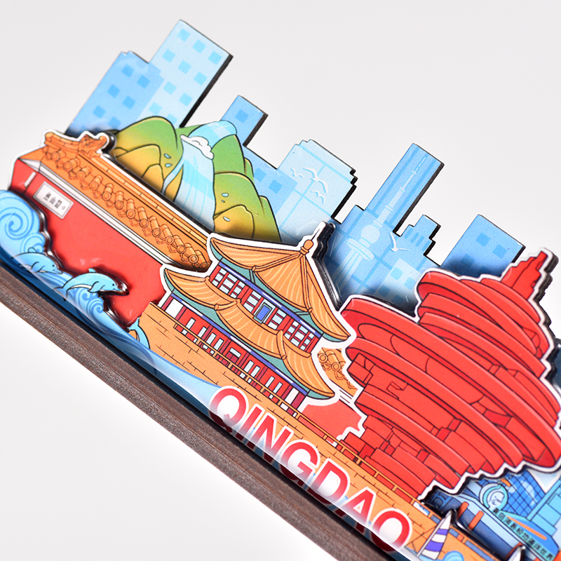 青岛文创五月风栈桥网红打卡地3D模型摆件特色景点纪念品节日礼品
