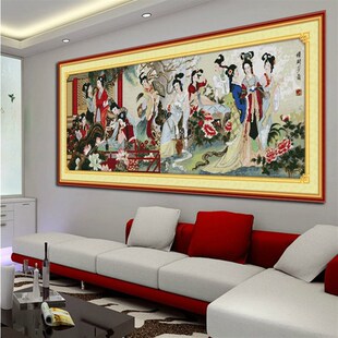 青飞5D红楼十二金钗十字绣梦红楼群芳琴棋书画美女人物客厅