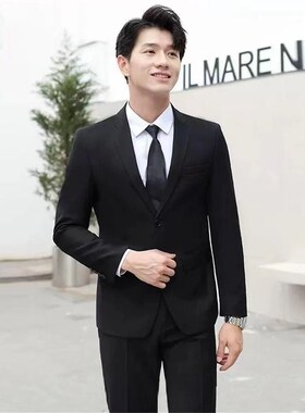 西服男士外套休闲西装职业正装商务修身伴郎新郎上衣单件上班结婚