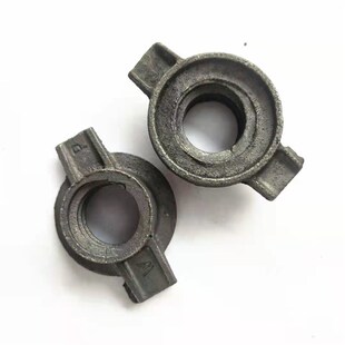 顶托母建筑配件顶托配套螺帽 碳钢圆盘螺母m32顶托配件脚手架配件