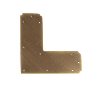 加厚 中式仿古衣柜门装饰铜角花护边古典家具橱柜子L形铜护角配件