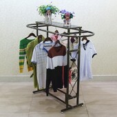 男女装 挂衣架圆形中岛架童装 中间货架陈列架子 店展示架落地式 服装